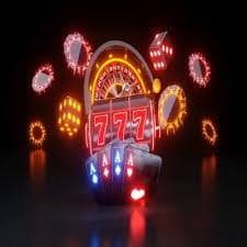 Casino-style game lobby displaying slots and table game categories